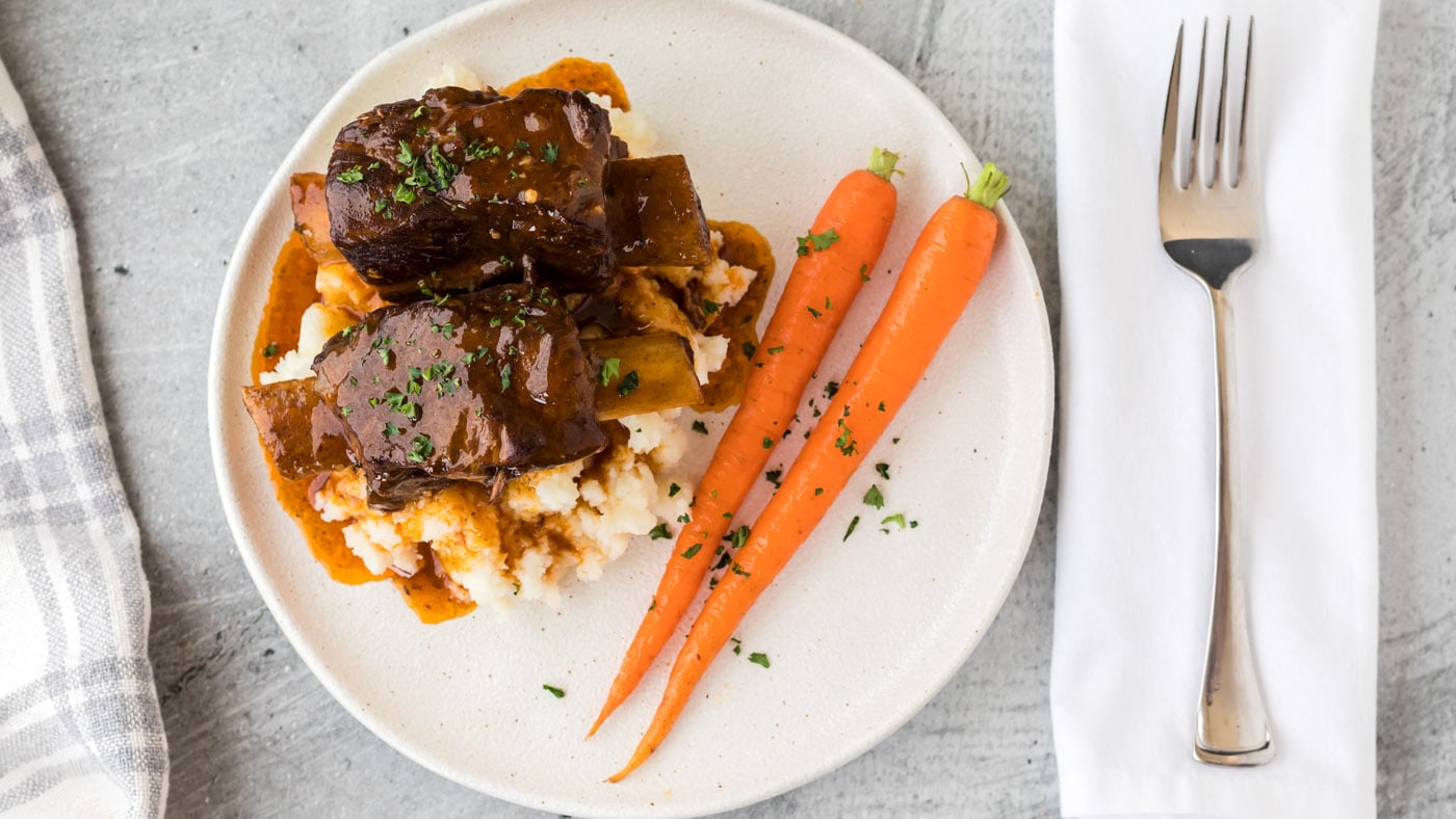 Instant pot beef short ribs are an easy hands-off approach to making juicy ribs aside from a little 