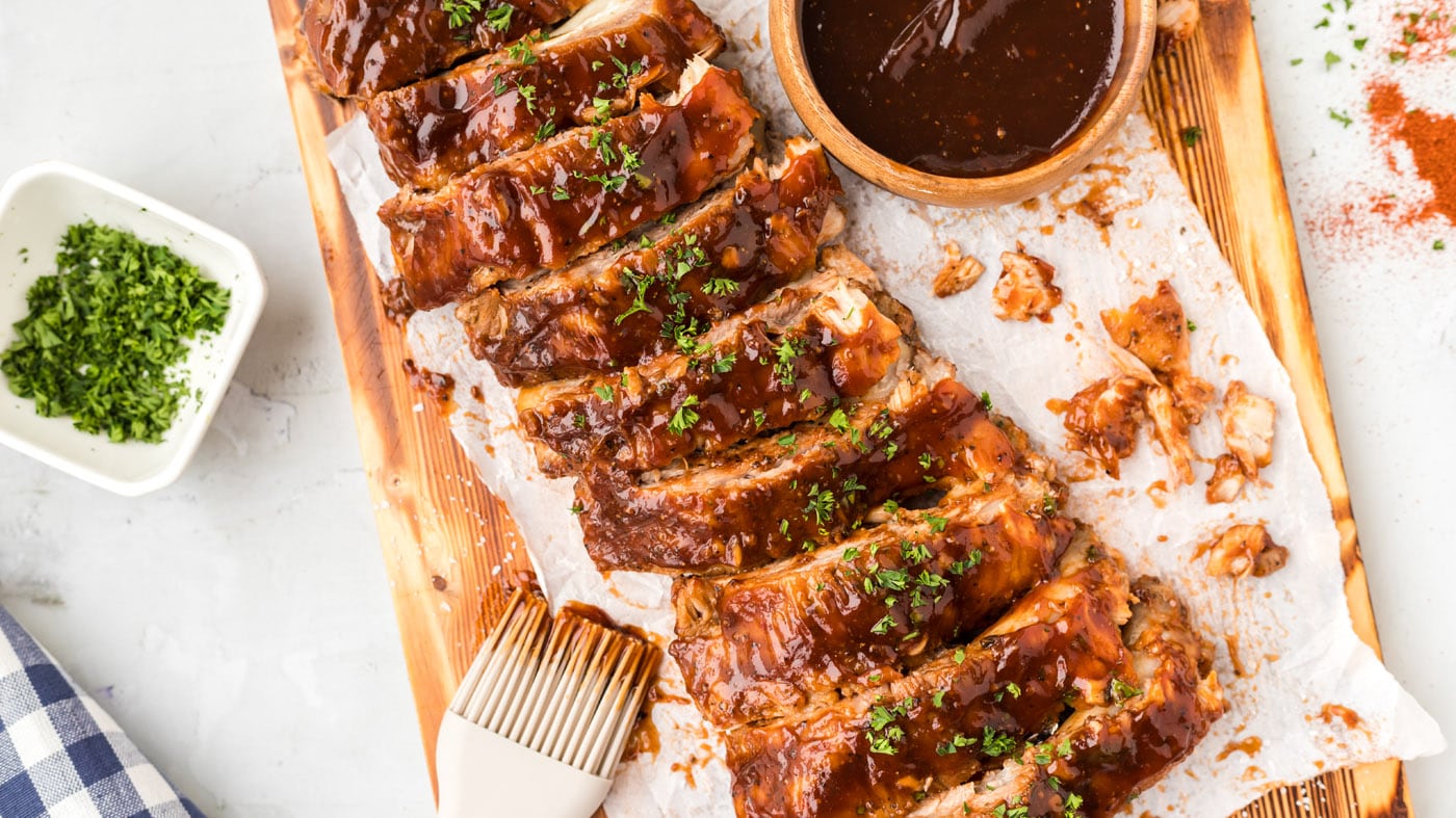 Tender instant pot ribs are pressure cooked for 24 minutes into flavorful, smokey, finger-licking po
