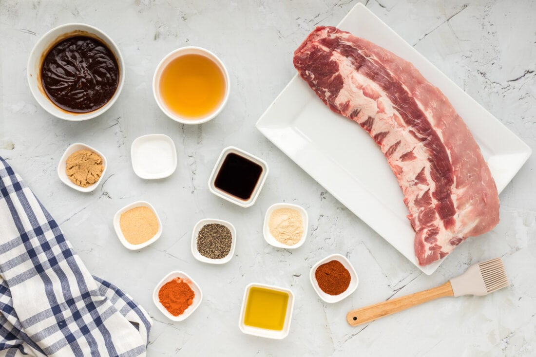 ingredients for Instant Pot Ribs
