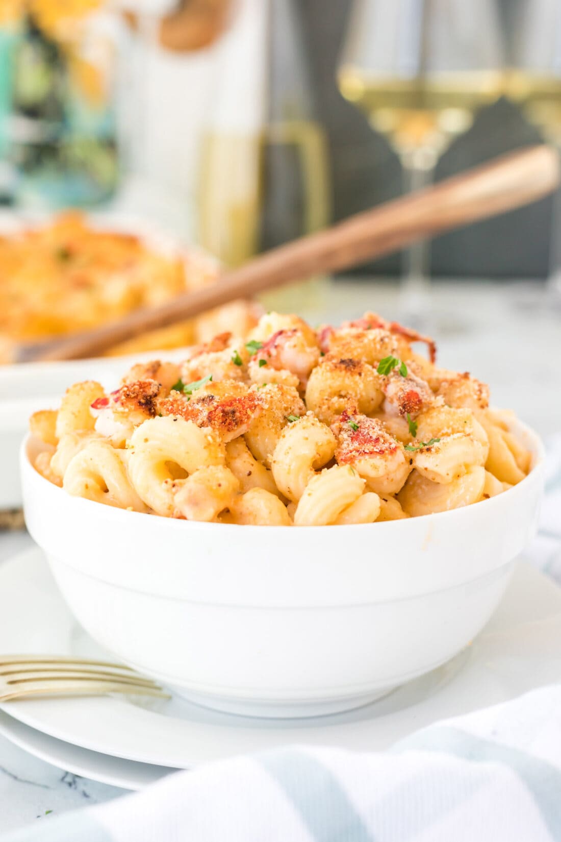 bowl of Lobster Mac and Cheese