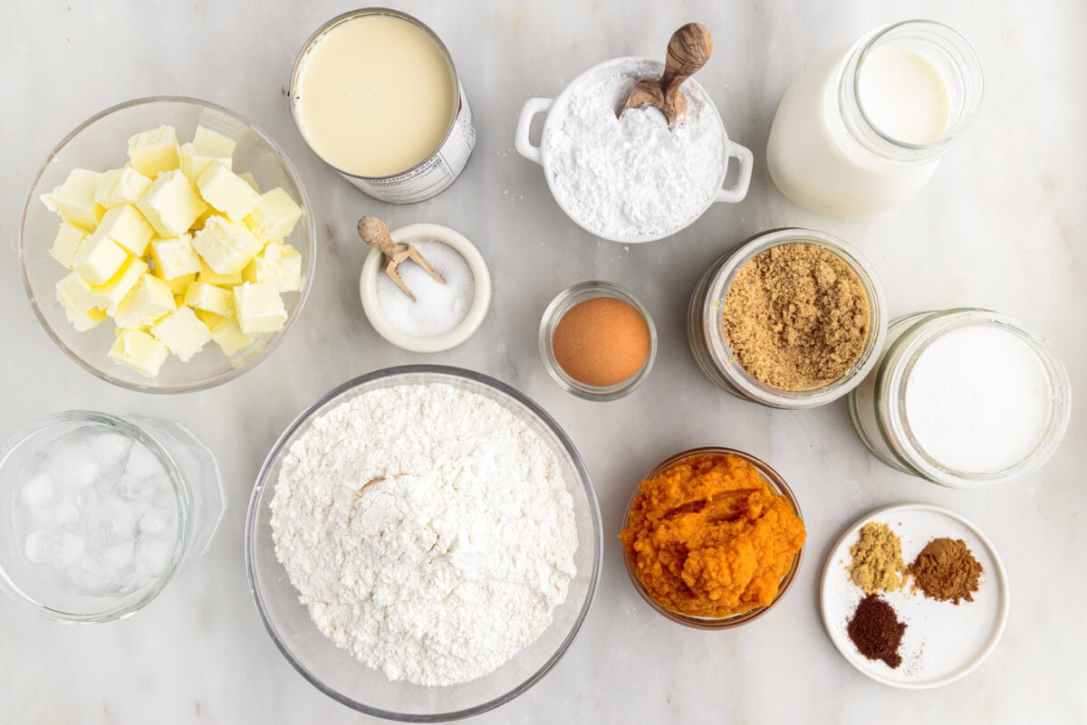 ingredients for Mini Pumpkin Pies