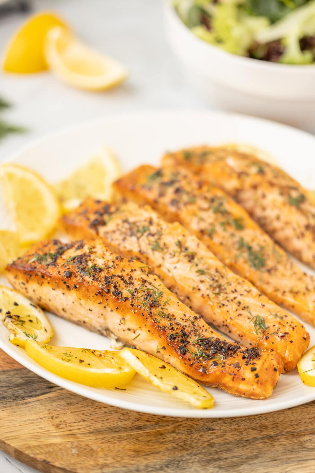 Pan Seared Salmon on a plate