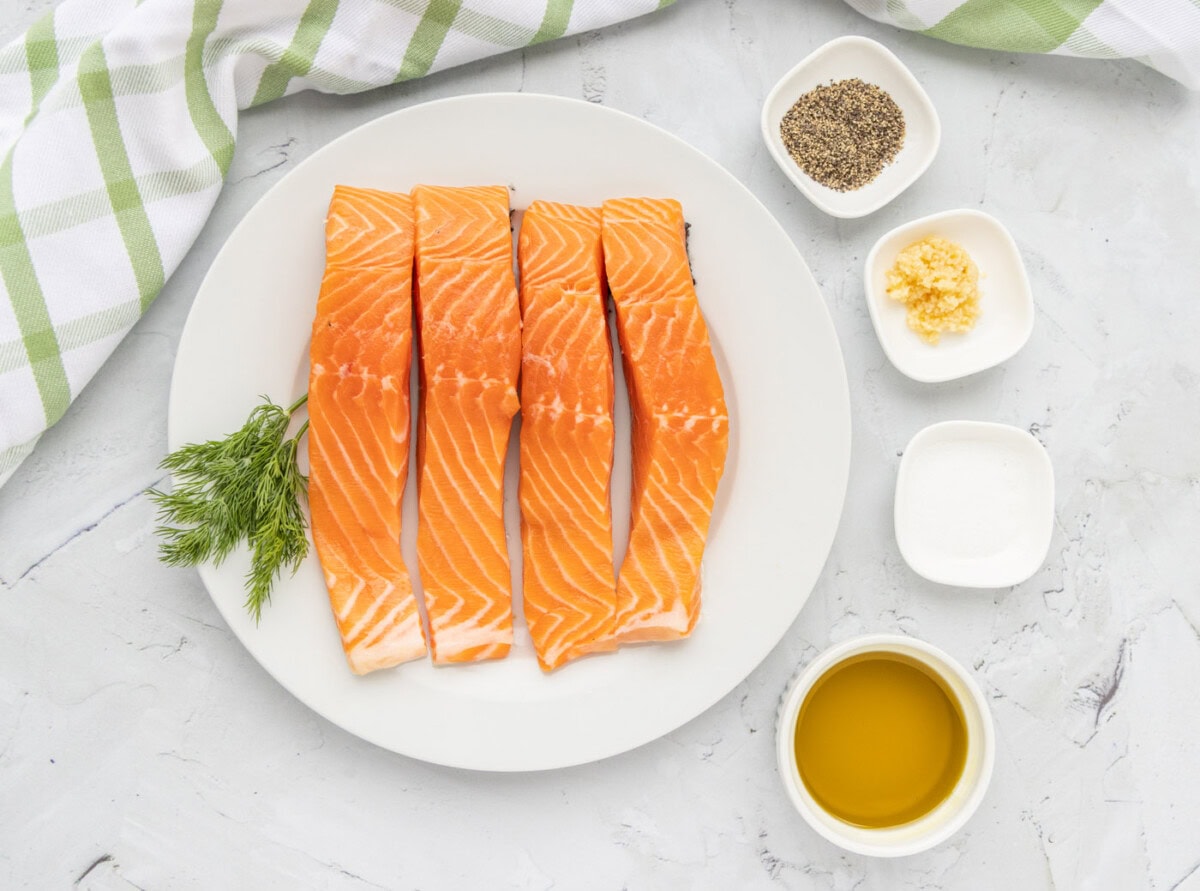 ingredients for Pan Seared Salmon