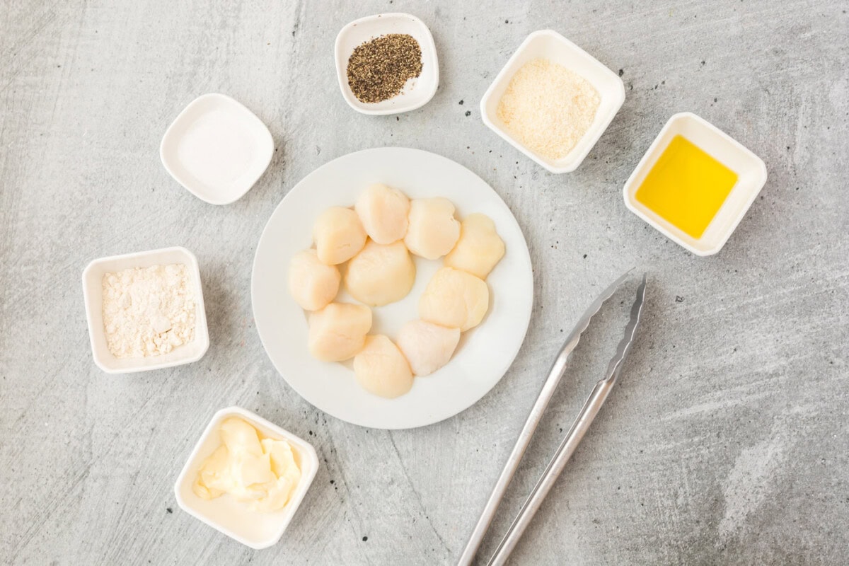 ingredients for Pan Seared Scallops