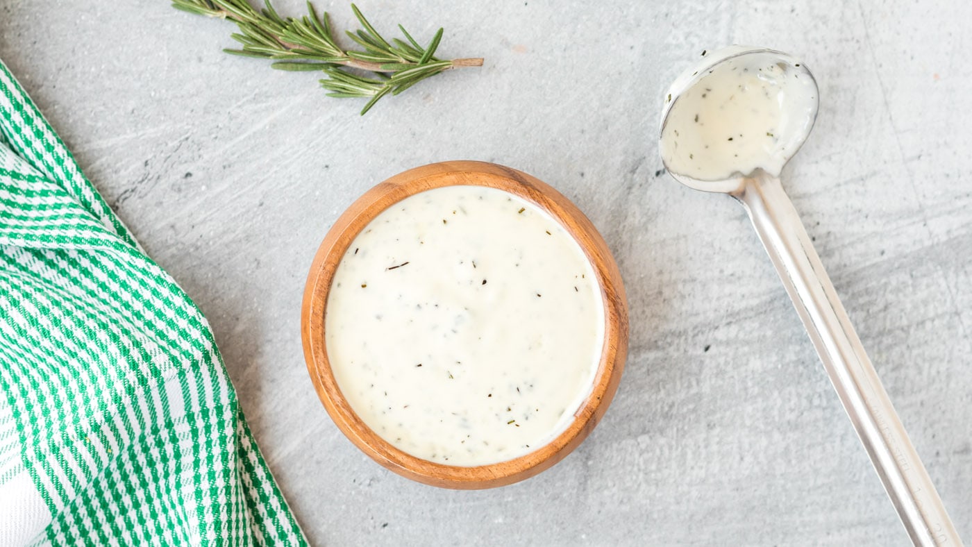 This rosemary cream sauce takes the cake as one of the best ways to use up the bounty of fresh rosem