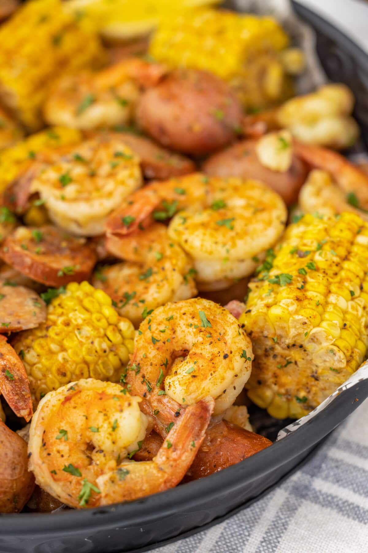 close up photo of Shrimp Boil