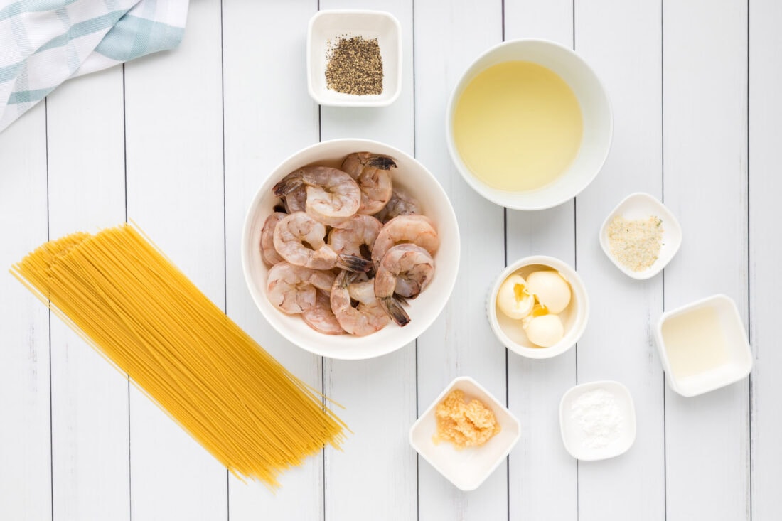 ingredients to make Shrimp Scampi Pasta