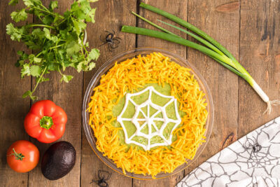 Spider Web Taco Dip - Amanda's Cookin' - Apps & Finger Foods