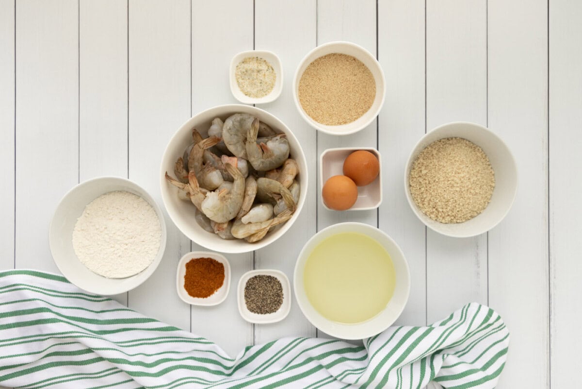 ingredients to make Butterfly Shrimp