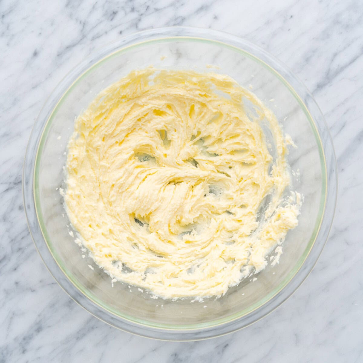 butter and sugar cream together in a bowl