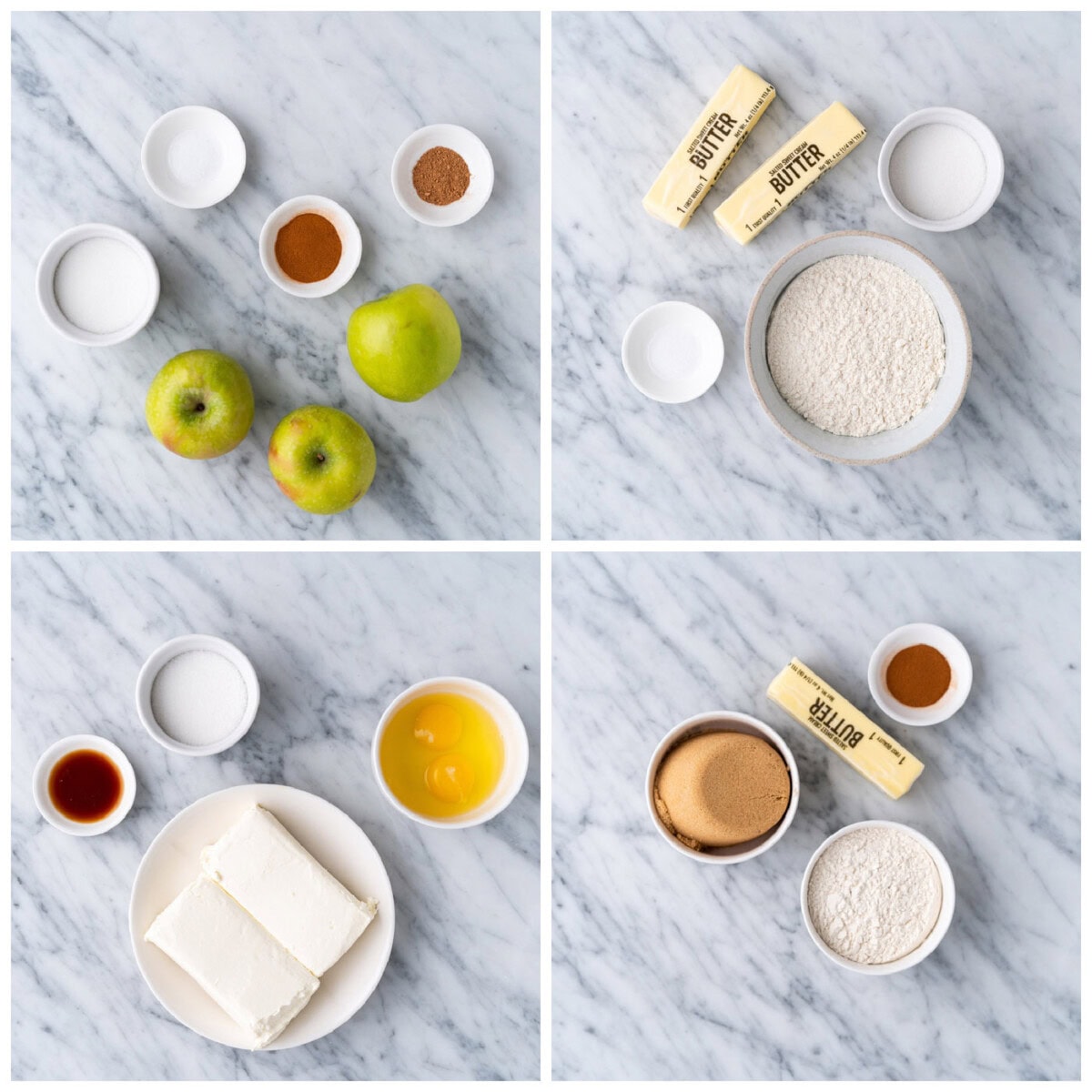 Caramel Apple Cheesecake Bars ingredients