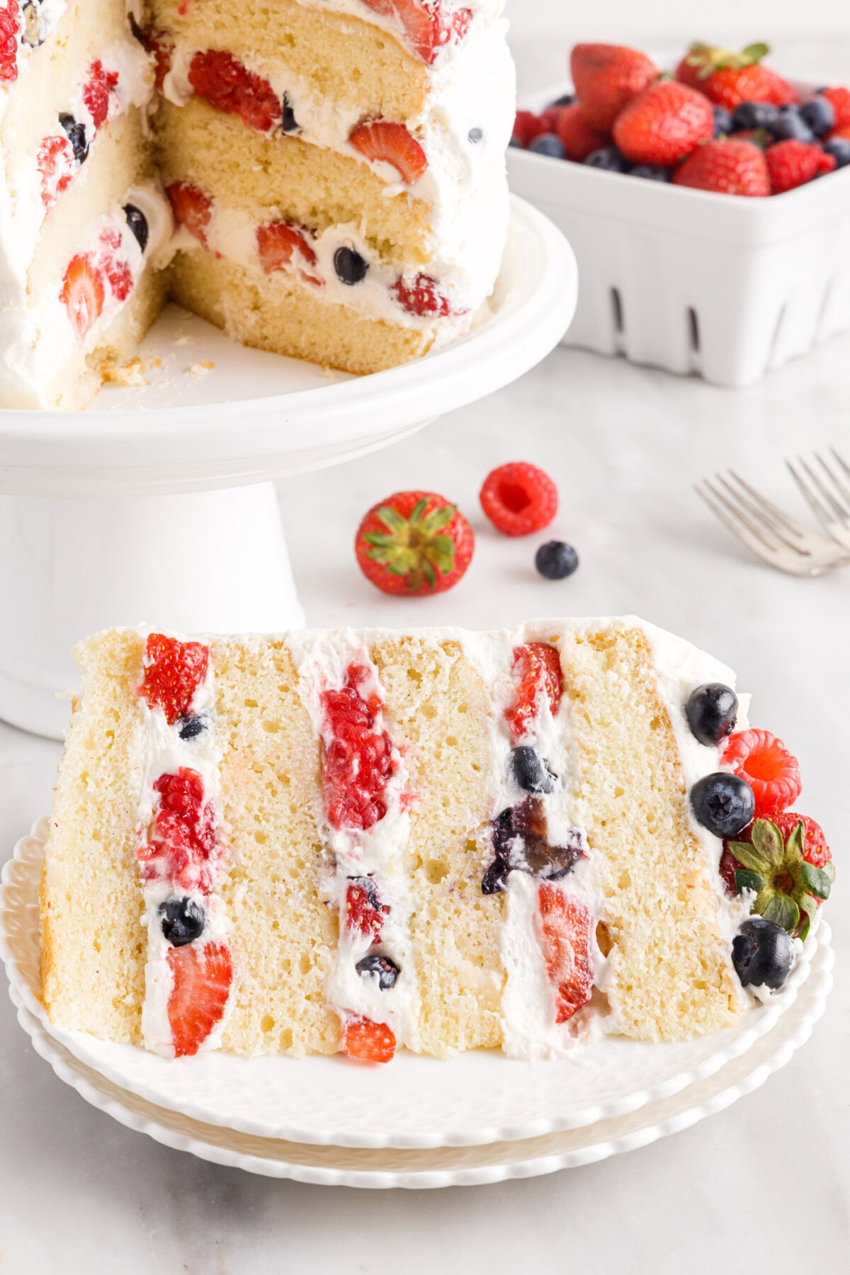 slice of Chantilly Cake