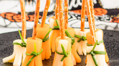 Cheese and Pretzel Broomsticks