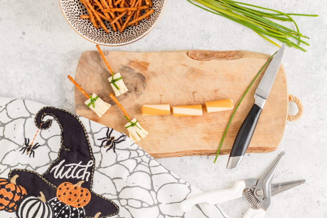 Cheese and Pretzel Broomsticks Amanda's Cookin' Apps & Finger Foods