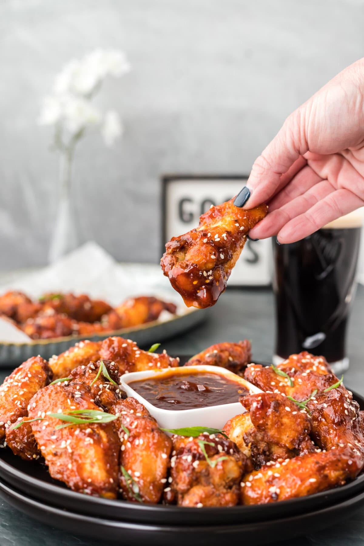 DIPPING Korean Fried Chicken IN SAUCE