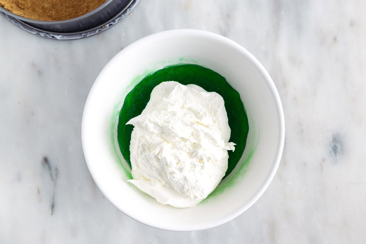 cool whip on top of lime jello