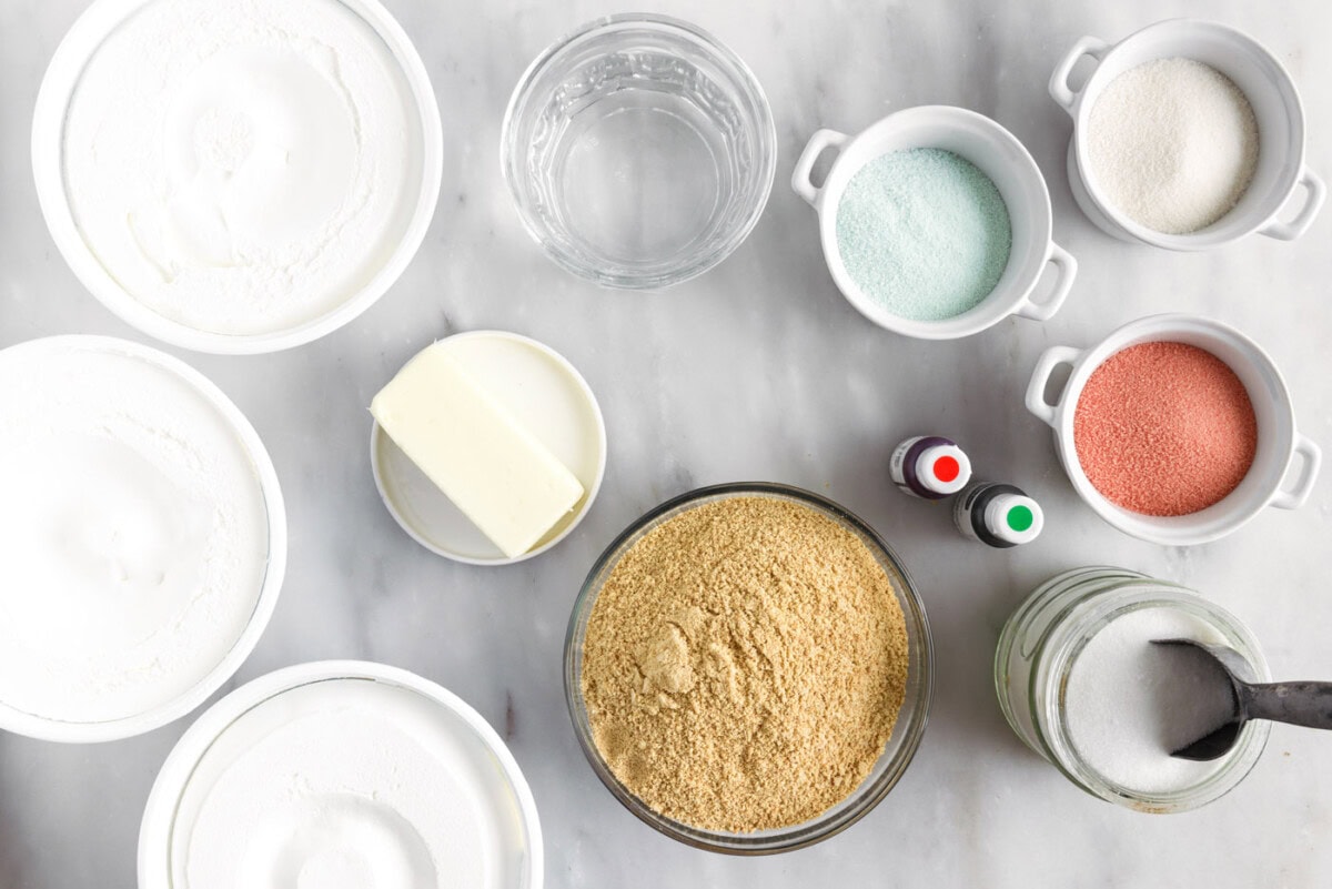 ingredients for Layered Jello Pie