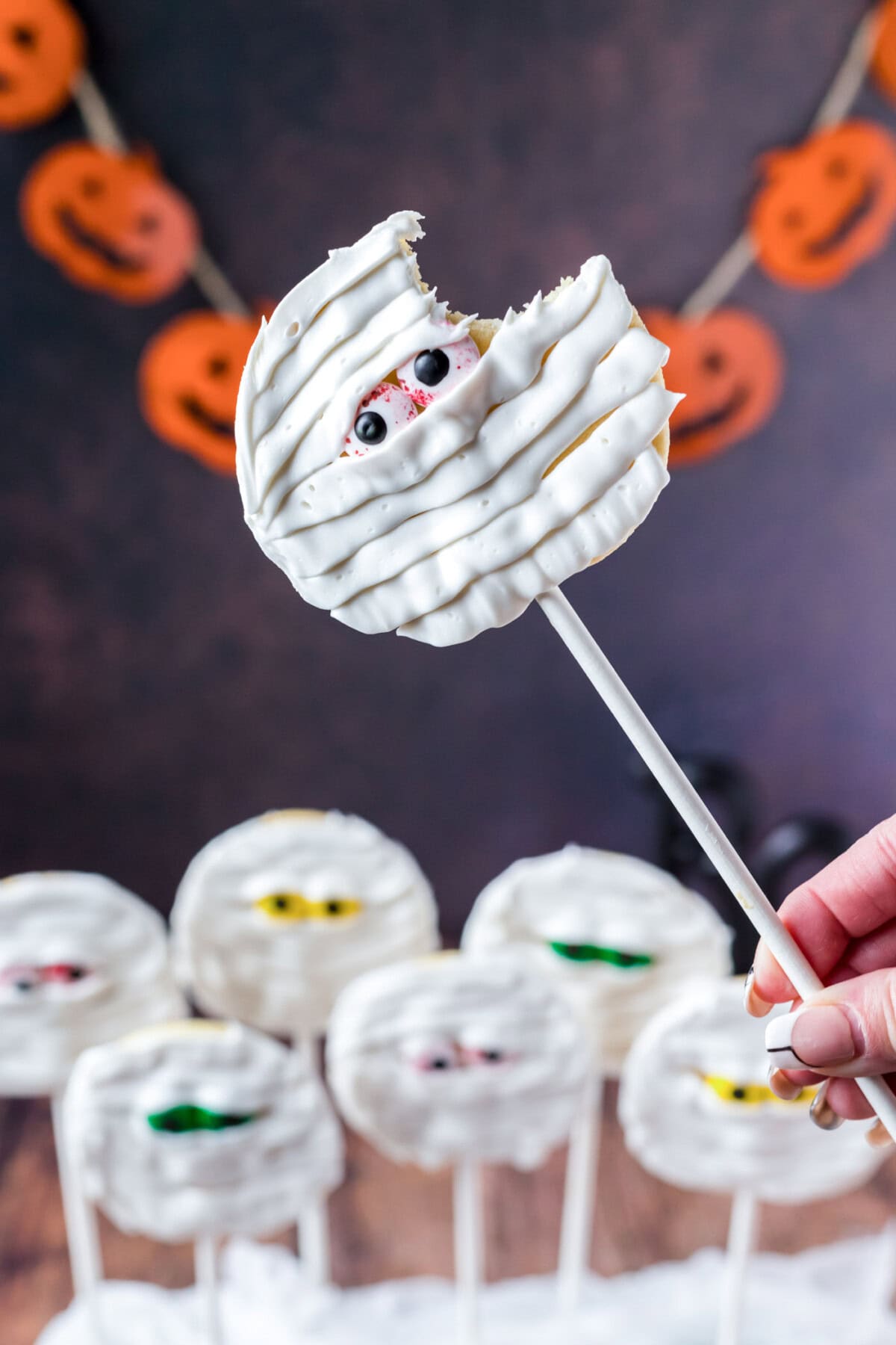 bite out of a Mummy Cookie