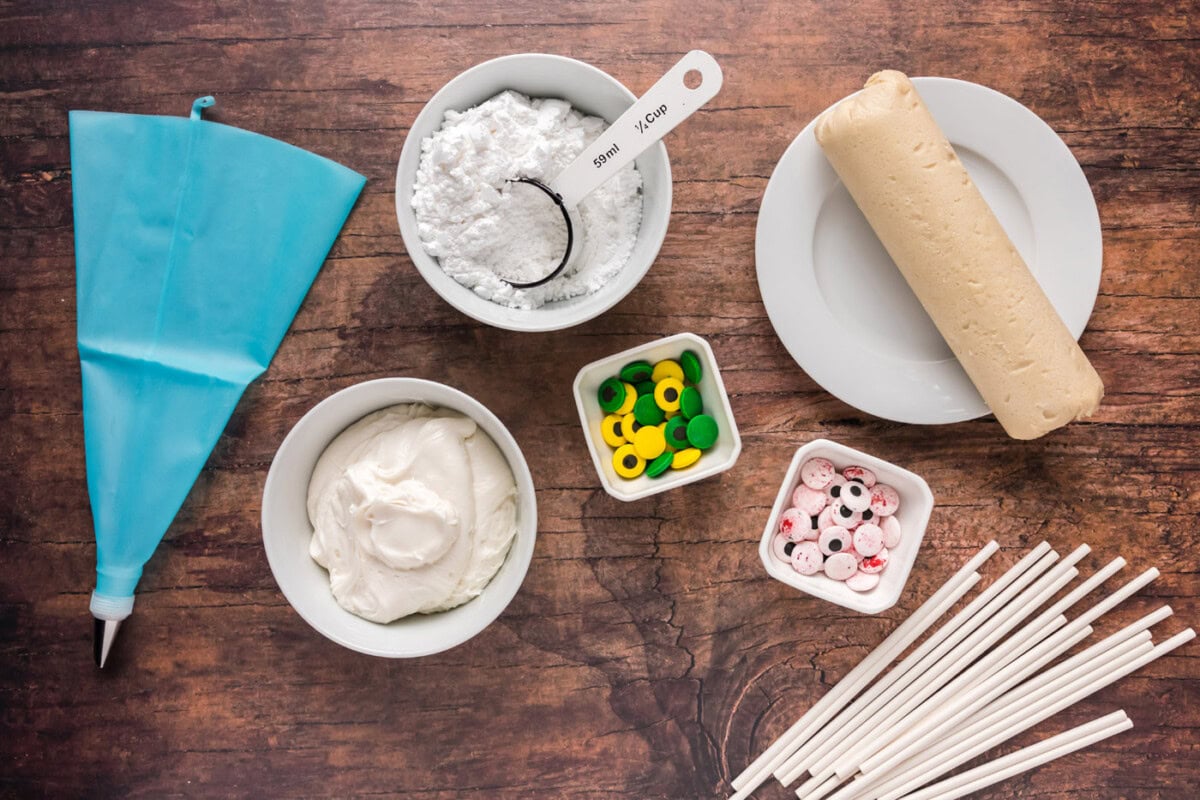 ingredients for Mummy Cookies