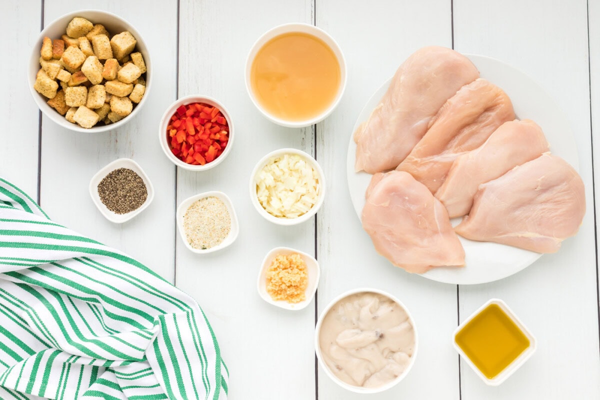 ingredient for Stuffed Chicken Breast