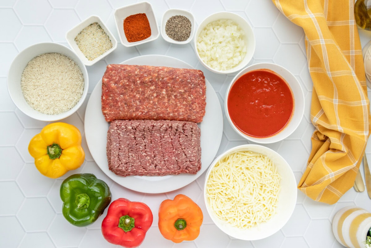 ingredients for Stuffed Peppers
