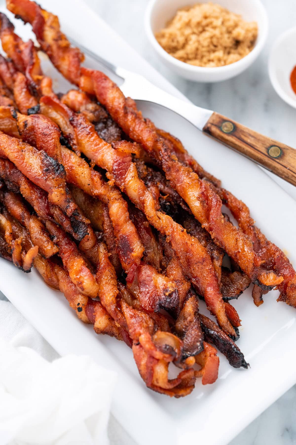 Bacon Twists close up photo