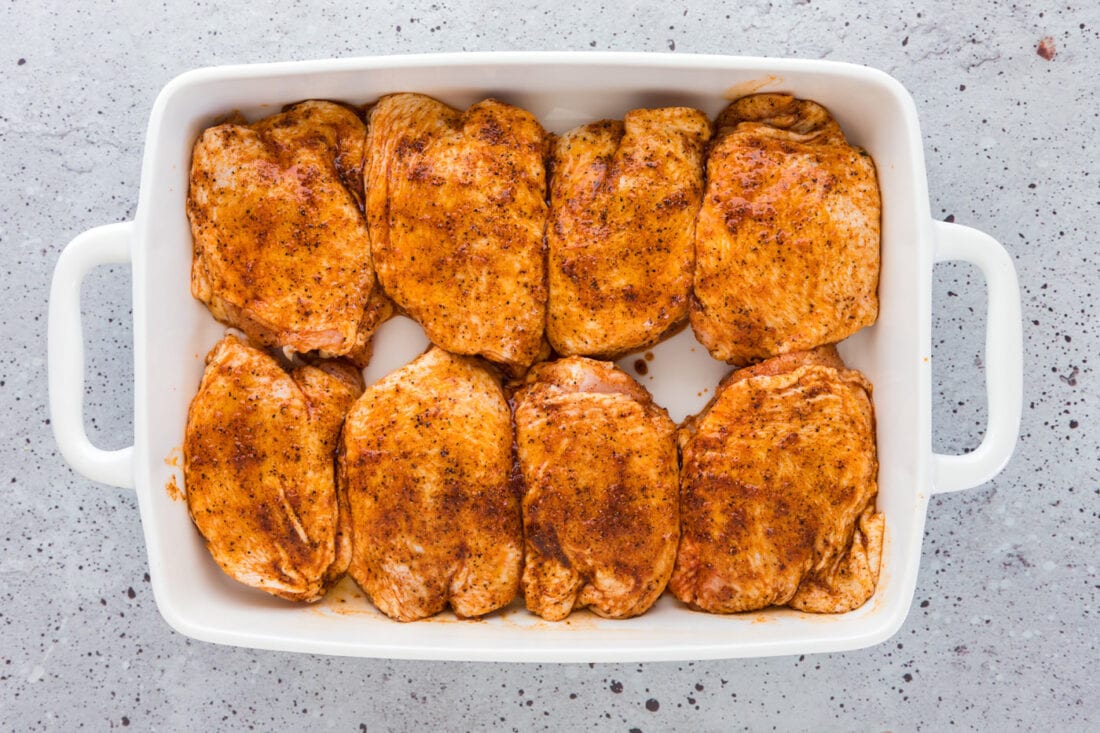 Baked Chicken Thighs - Amanda's Cookin' - Chicken & Poultry