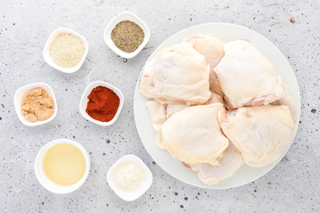 ingredients for Baked Chicken Thighs
