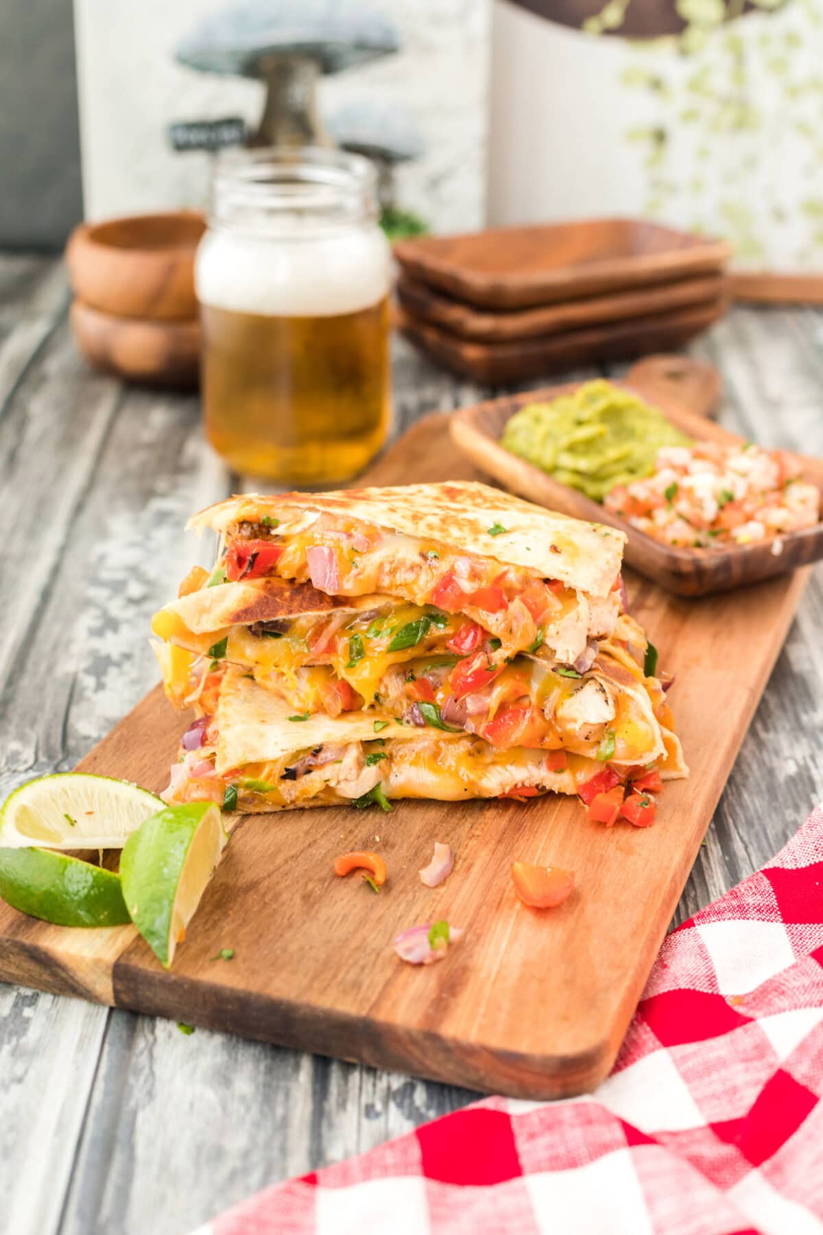stack of Chicken Quesadillas