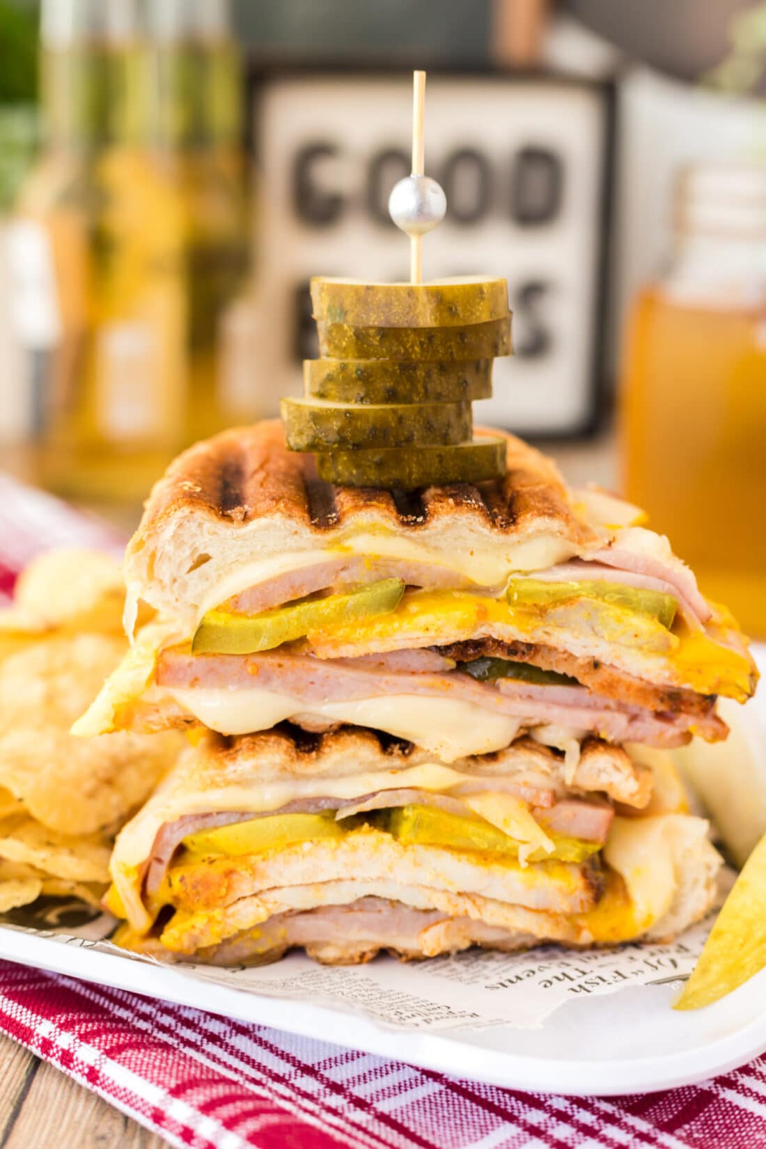 stacked Cuban Sandwich