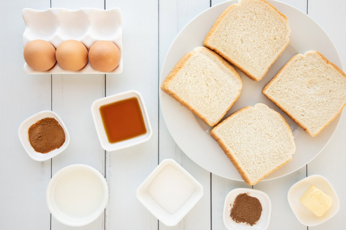 ingredients for French Toast