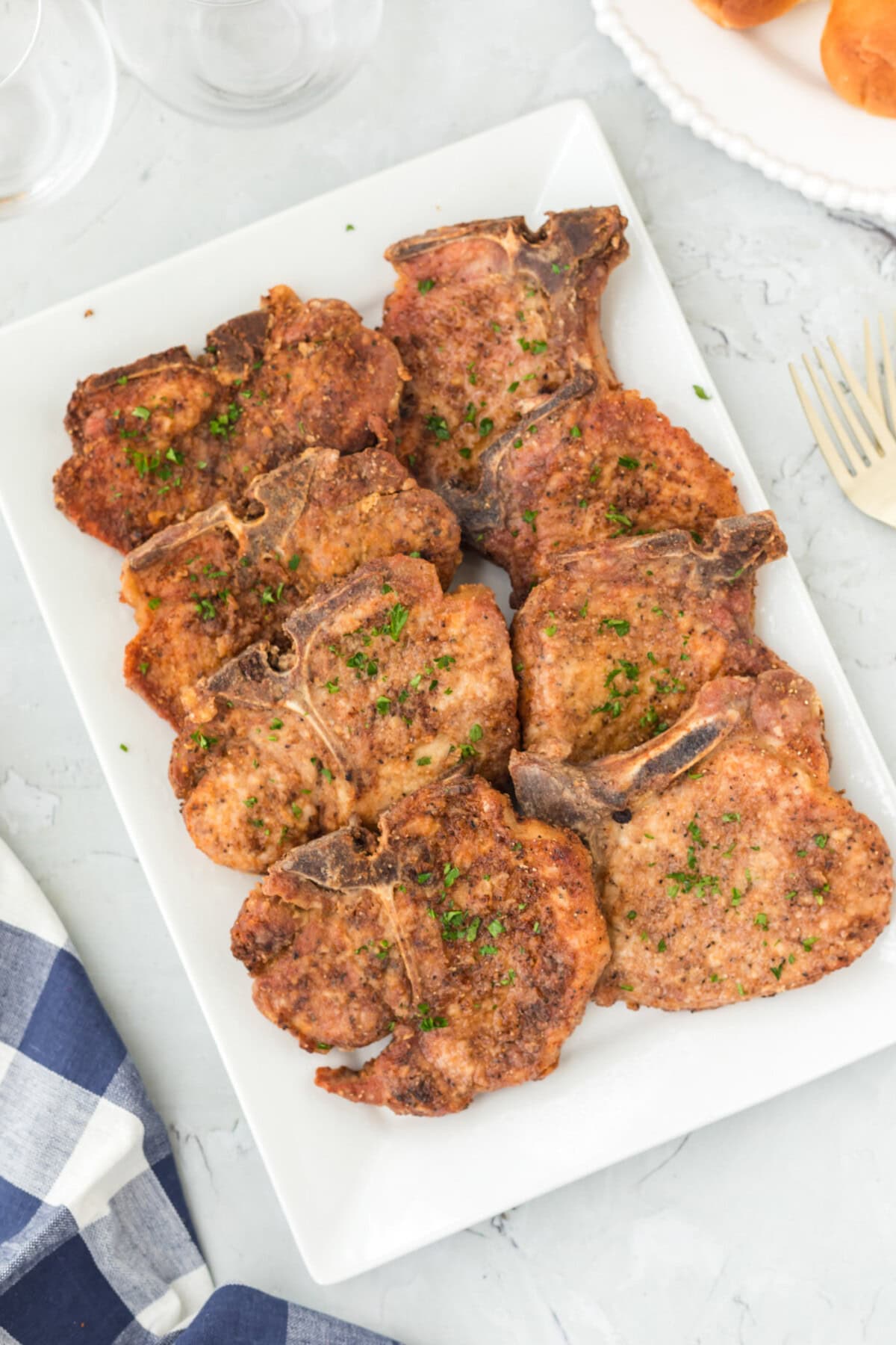plate of Fried Pork Chops