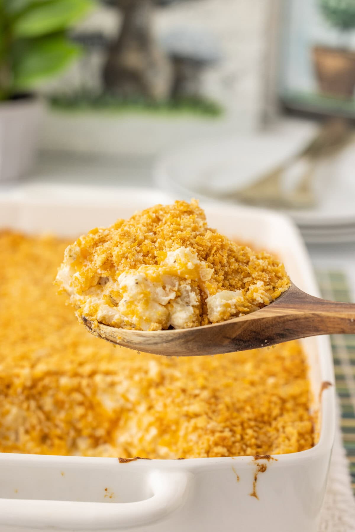 spoon of Funeral Potatoes