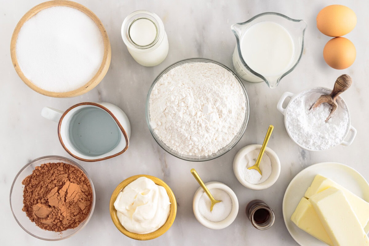 ingredients for Mayonnaise Cake