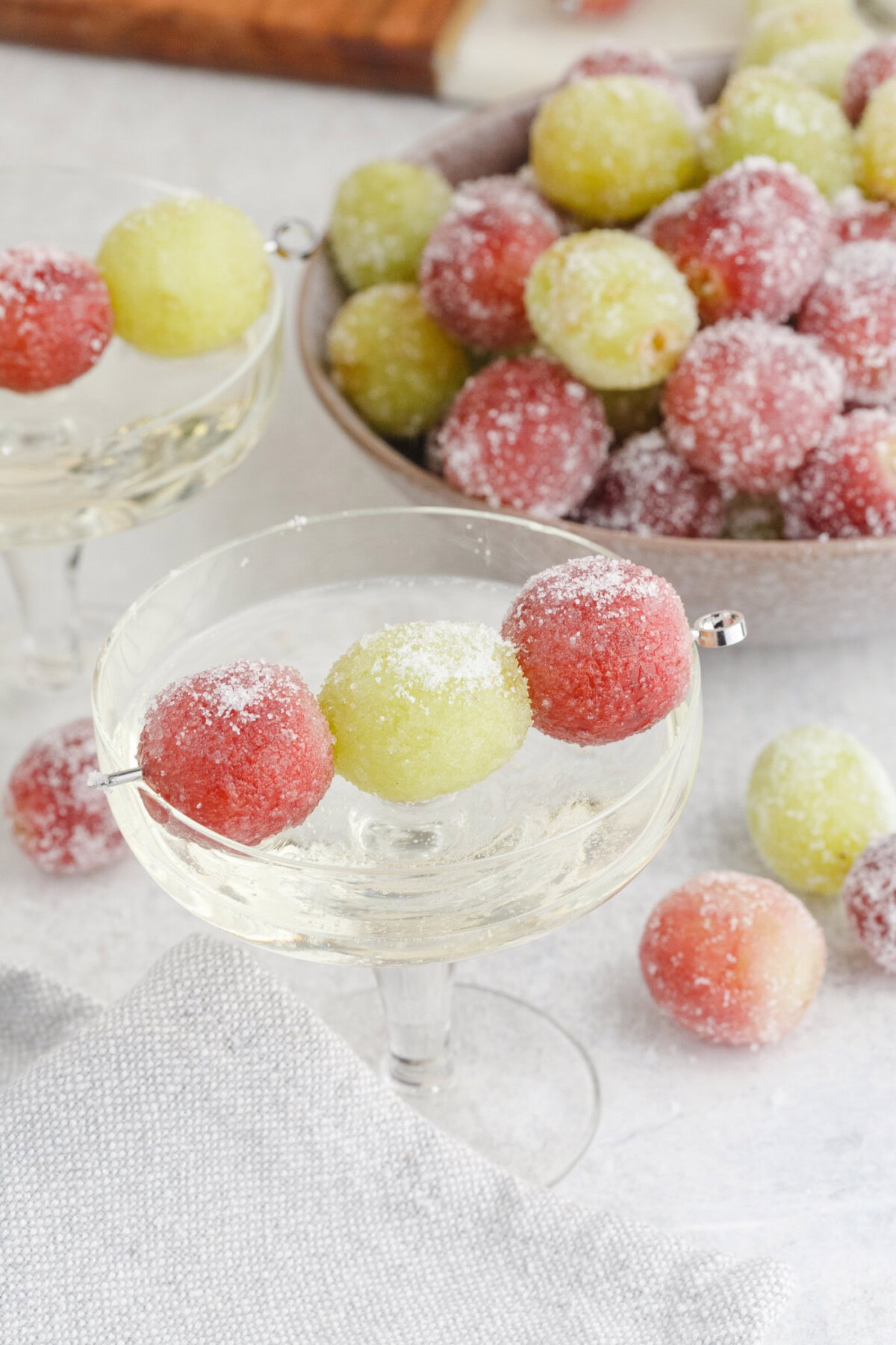 prosecco in a glass