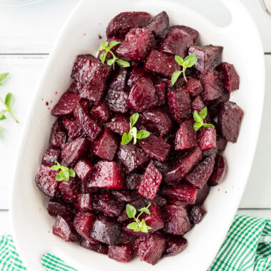 Roasted Beets in a casserole
