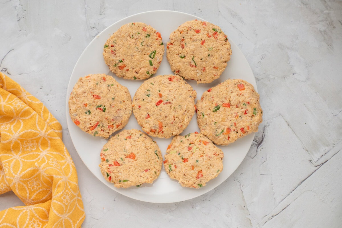 salmon cakes on a plate