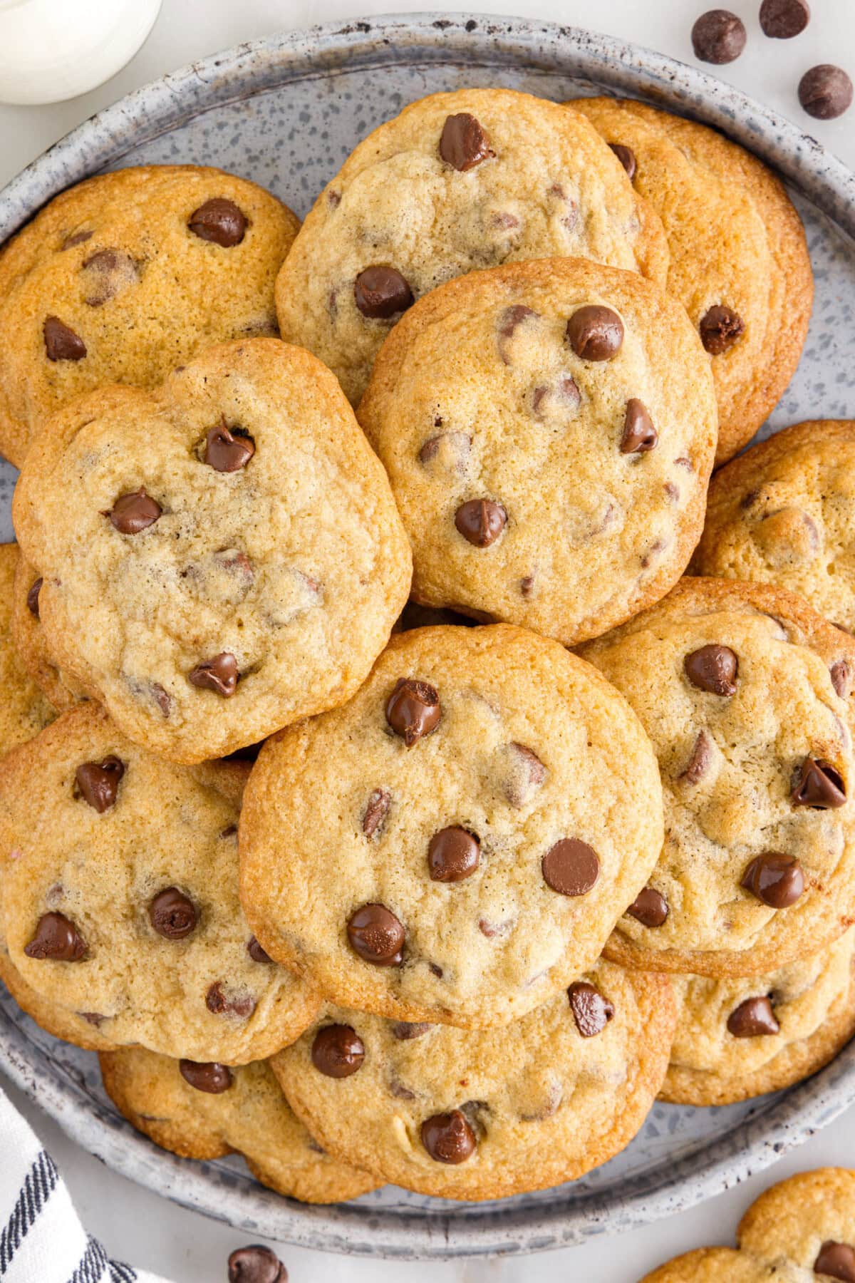 plate full of Toll House Cookies