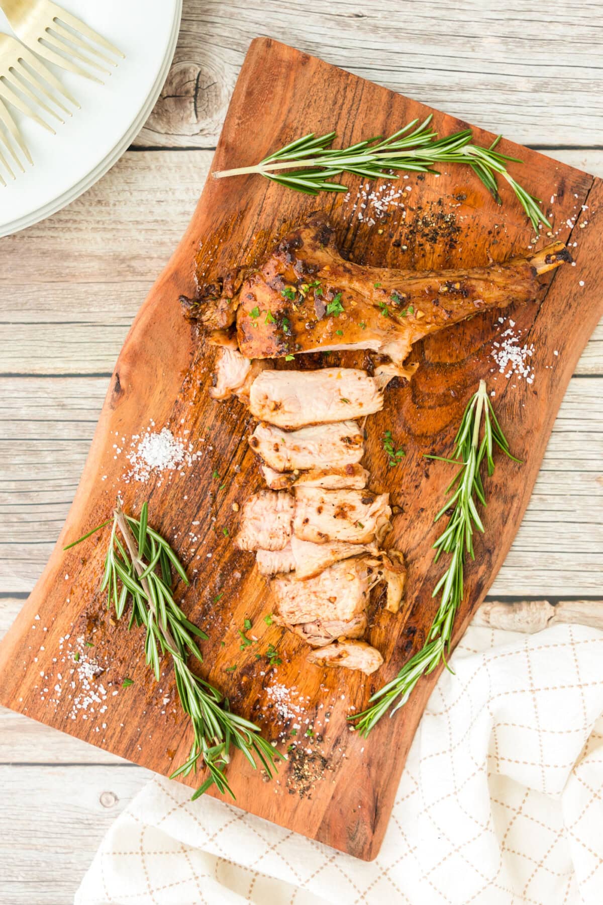Veal Chop on a cutting board