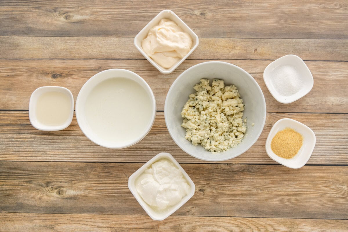 ingredients for Blue Cheese Dressing