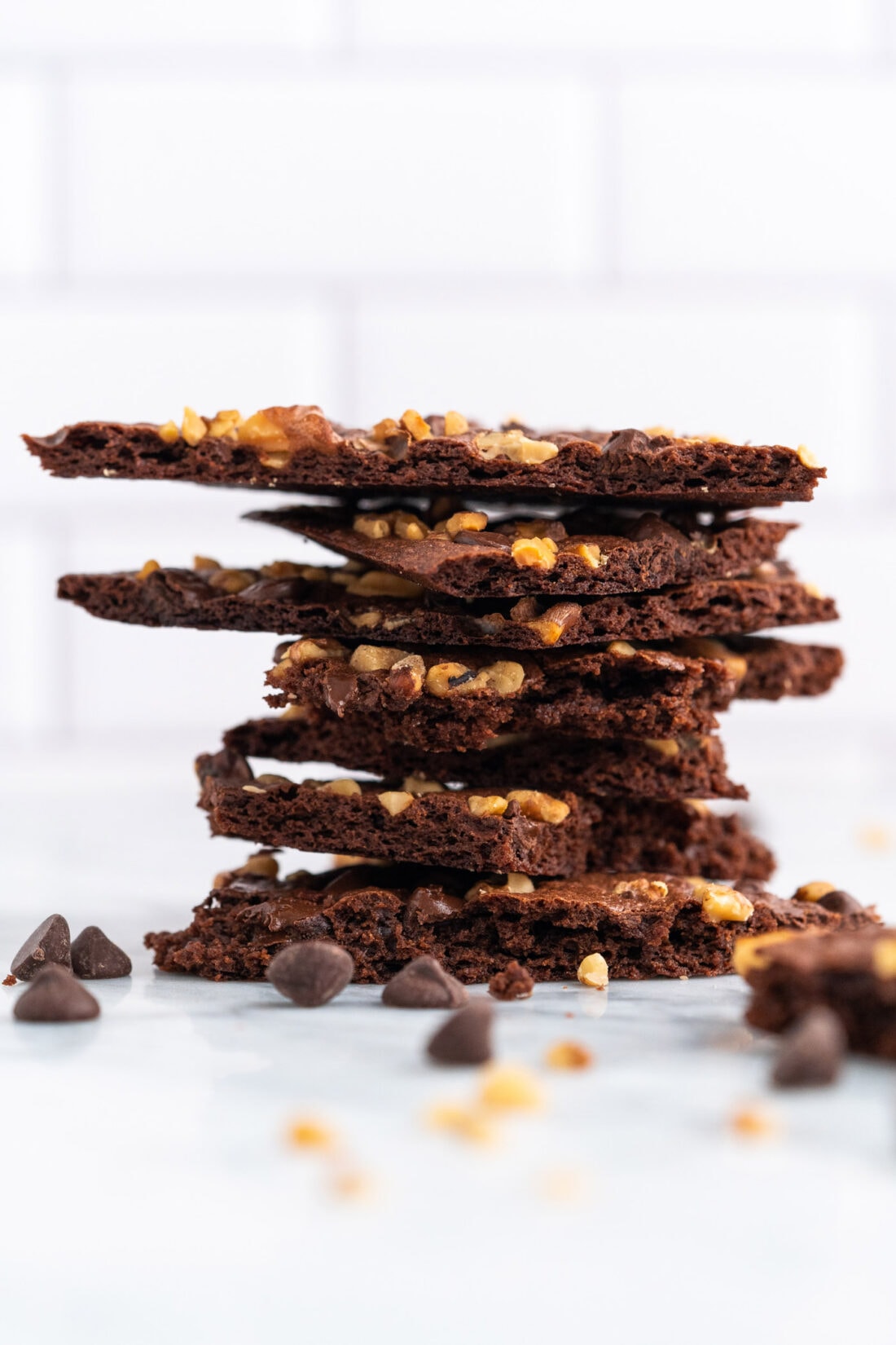 stack of Brownie Brittle