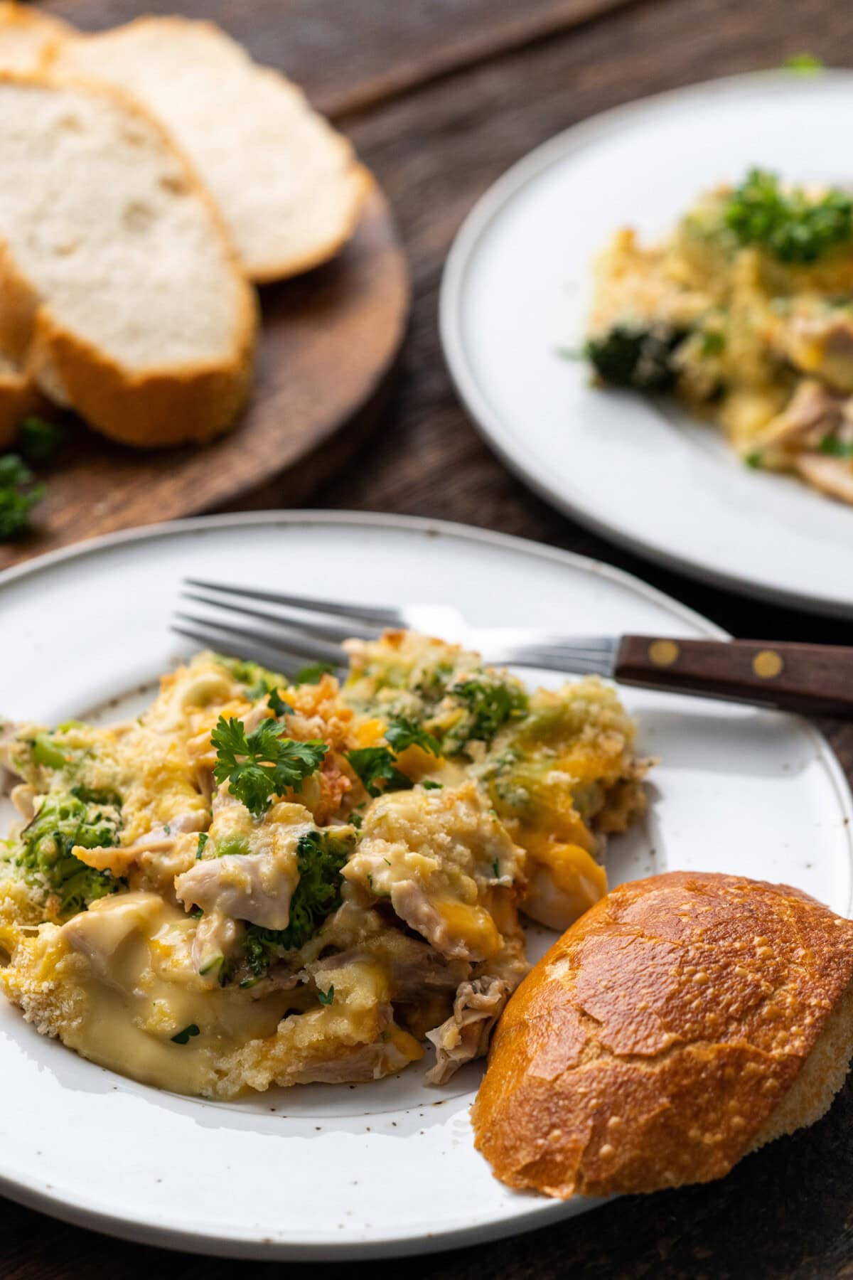 Chicken Divan on a plate