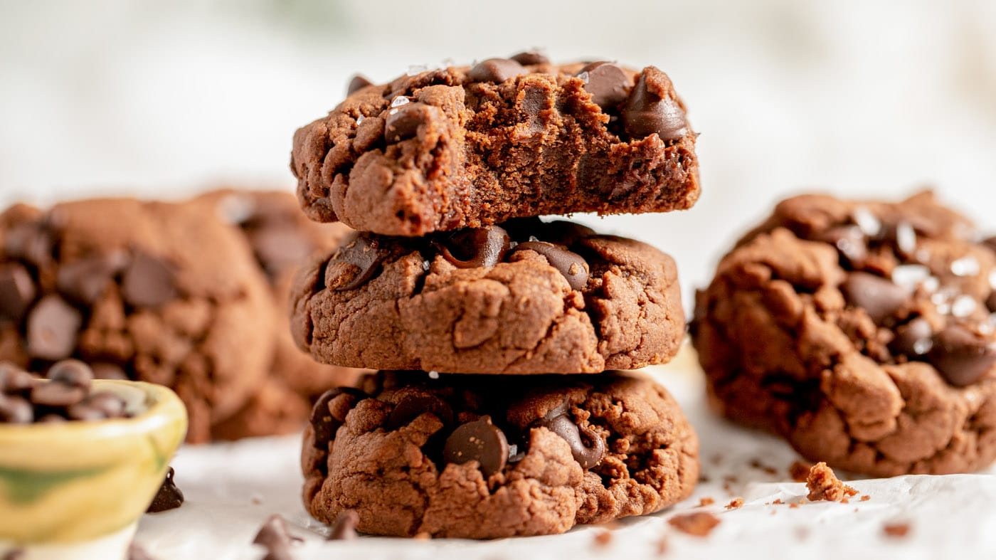 These chocolate cake mix cookies are one of the easiest, quickest cookies to whip together. All you'