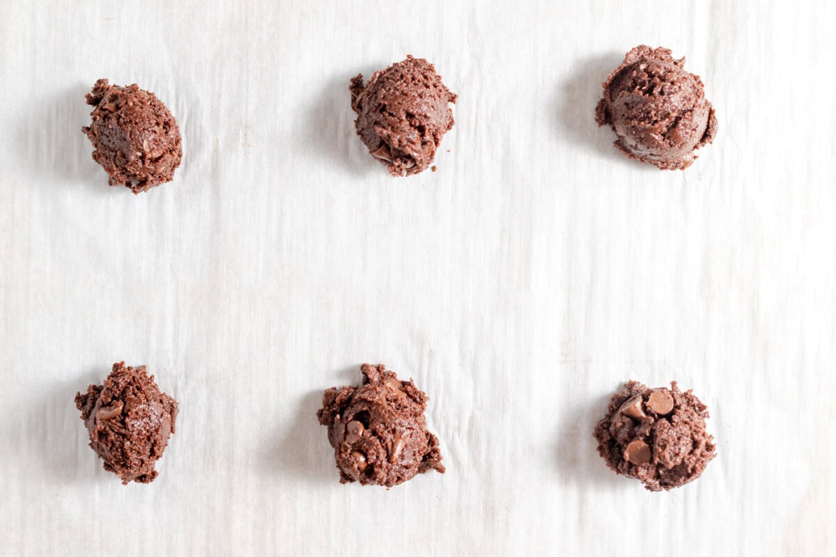 chocolate cake mix cookie dough balls