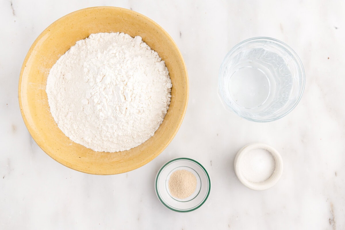 ingredients for Dutch Oven Bread