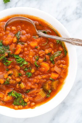 Lentil Soup - Amanda's Cookin' - Meatless & Vegetarian