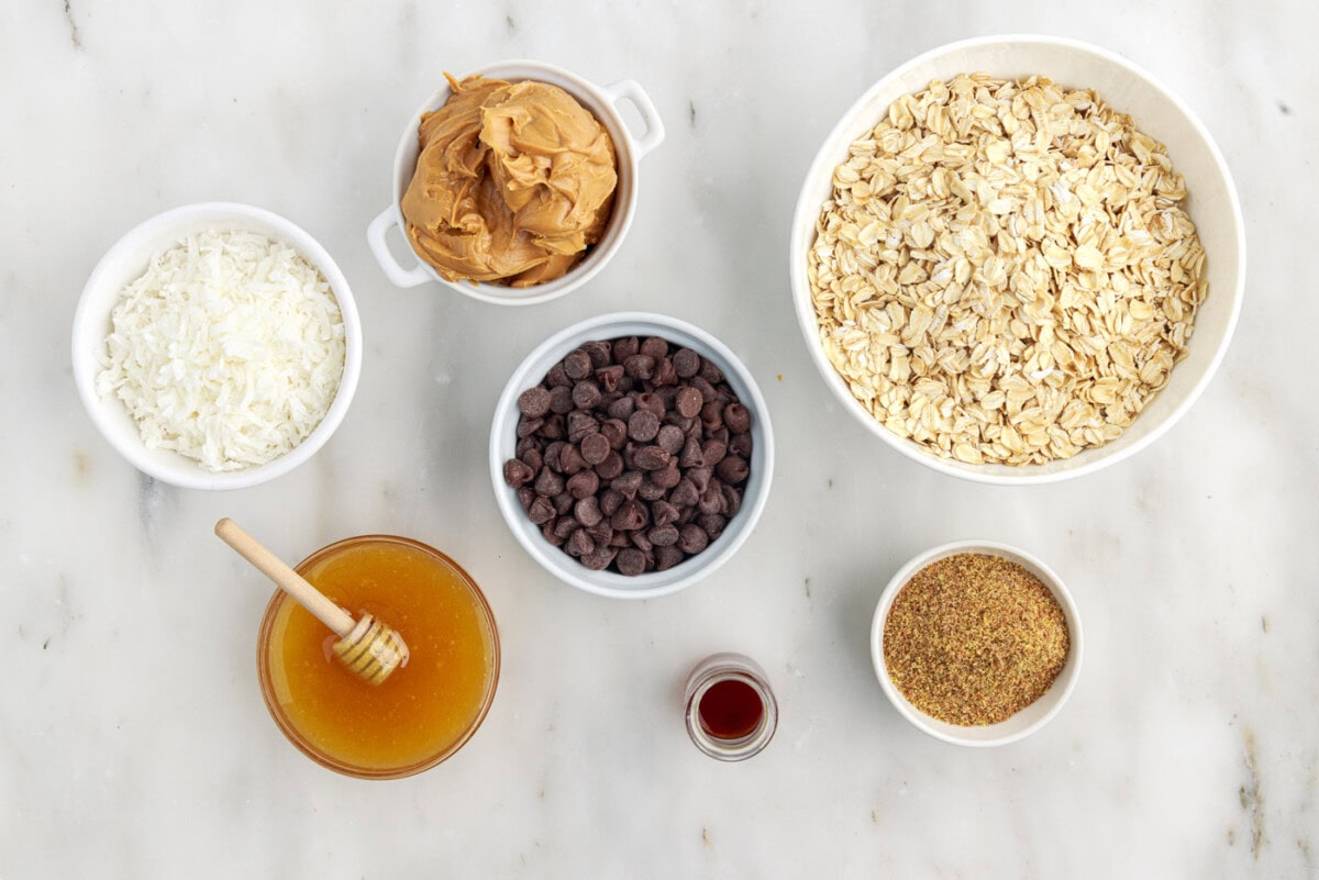 ingredients for No Bake Energy Balls