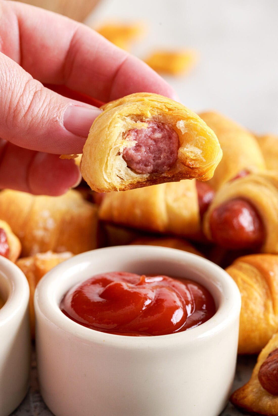 bite out of a Pigs in a Blanket