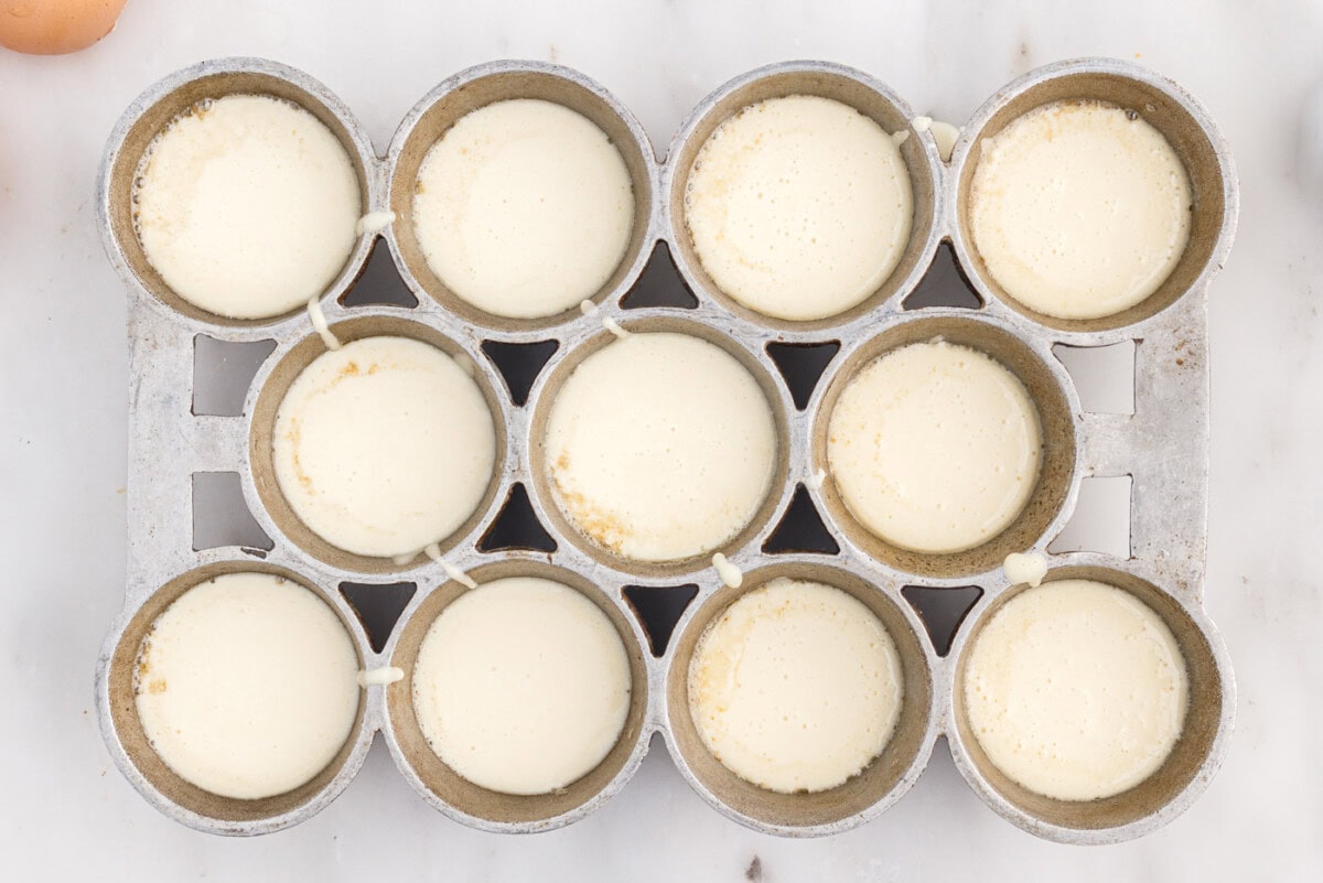 easy popover batter in popover tin