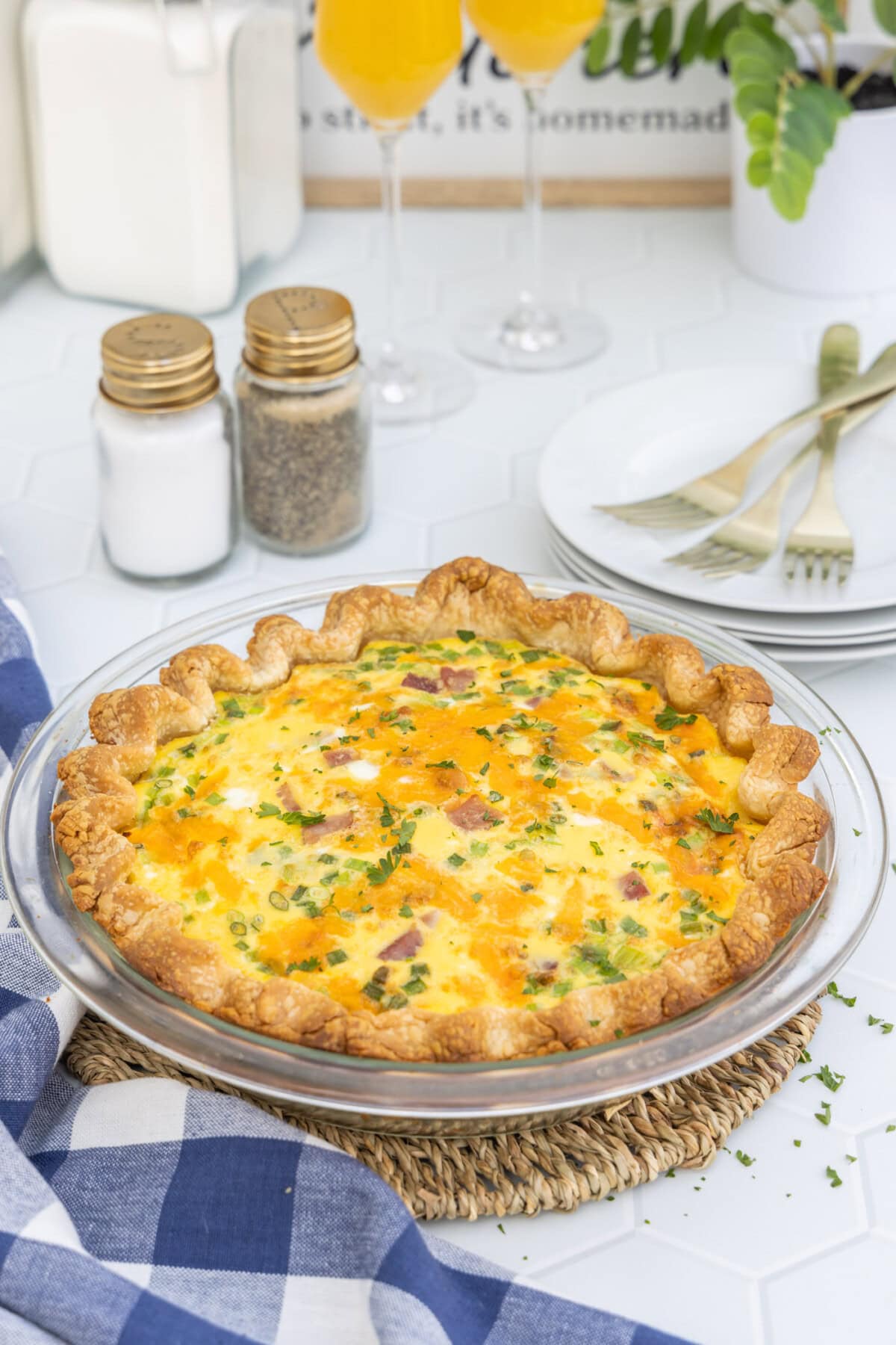 pan of Quiche